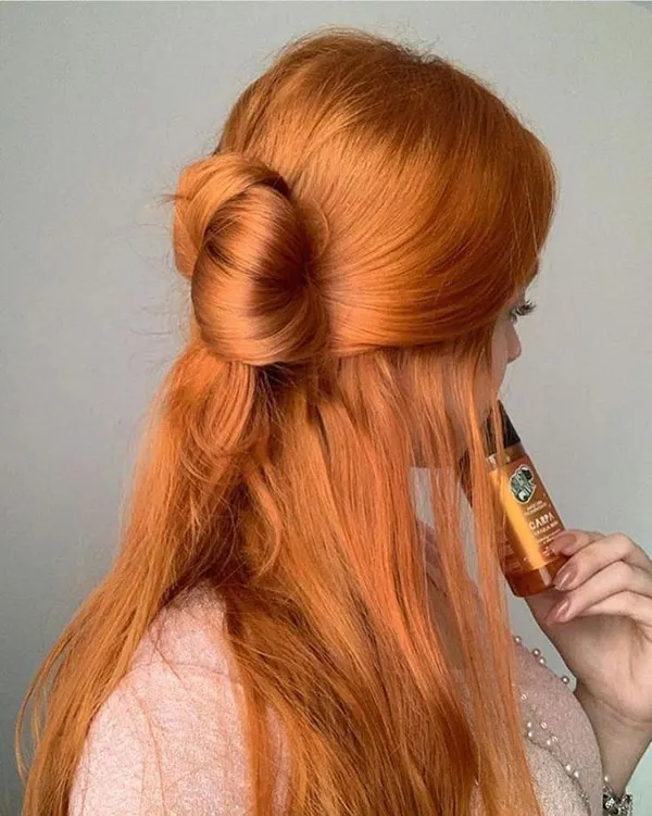 33 مدل رنگ موی هویجی؛ شیکترین انتخاب برای تغییر چهره! 5 Carrot hair color 3