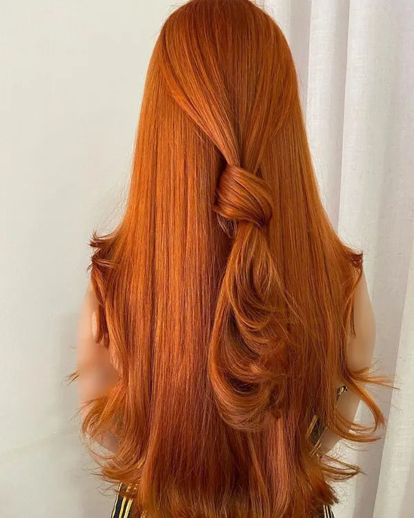 33 مدل رنگ موی هویجی؛ شیکترین انتخاب برای تغییر چهره! 10 Carrot hair color 5