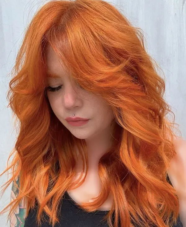 33 مدل رنگ موی هویجی؛ شیکترین انتخاب برای تغییر چهره! 12 Carrot hair color 9