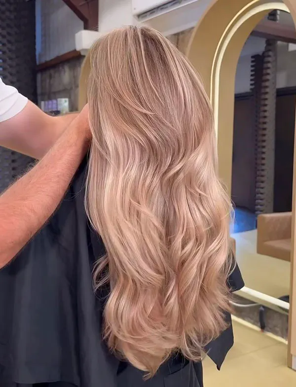 Champagne hair color 9