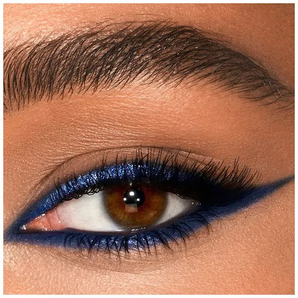 مدل خط چشم رنگی 2026؛ از آبی پینترستی تا سبز زیتونی شیک! 27 Colored eyeliner 19