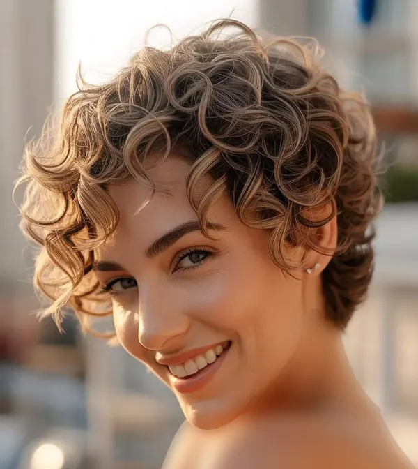 Curly hair cut 10