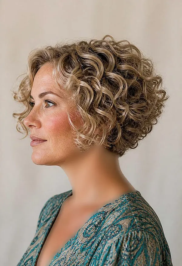 Curly hair cut 15