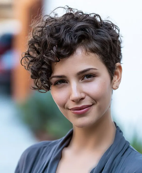 Curly hair cut 19