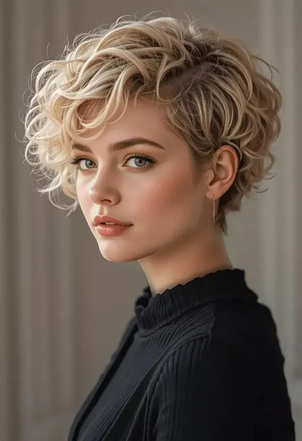 Curly hair cut 22