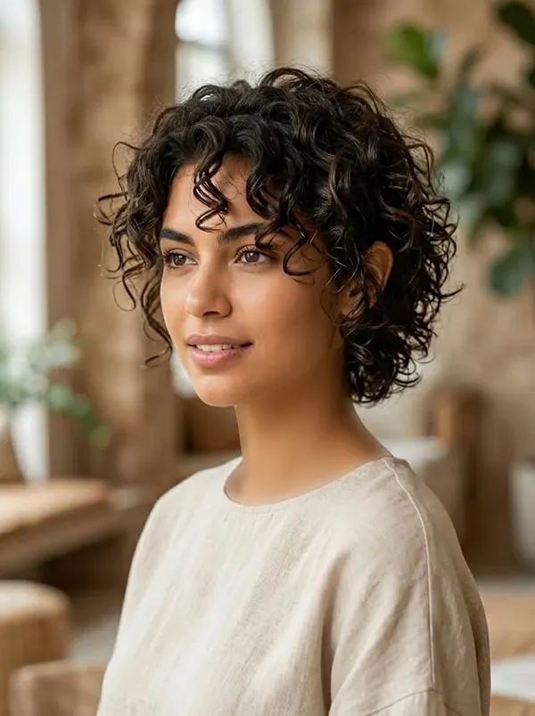 Curly hair cut 24