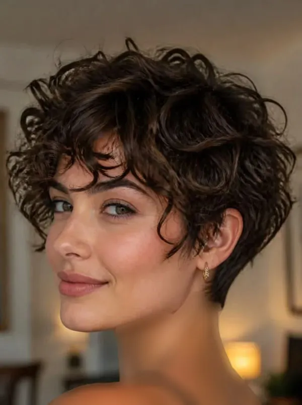 Curly hair cut 26