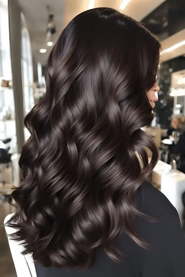 Dark brown hair color 16