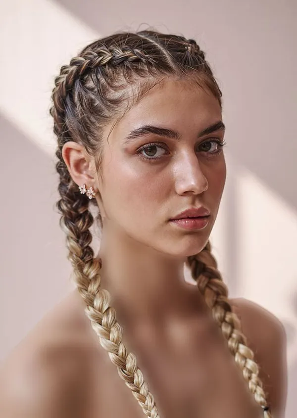 34 مدل بافت دو طرفه مو زنانه؛ مدل ترندی برای استایل روزمره و مهمانی! 17 Double sided hair weave 13