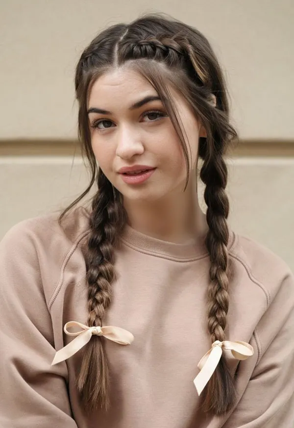 34 مدل بافت دو طرفه مو زنانه؛ مدل ترندی برای استایل روزمره و مهمانی! 18 Double sided hair weave 14