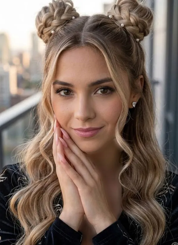 34 مدل بافت دو طرفه مو زنانه؛ مدل ترندی برای استایل روزمره و مهمانی! 19 Double sided hair weave 19