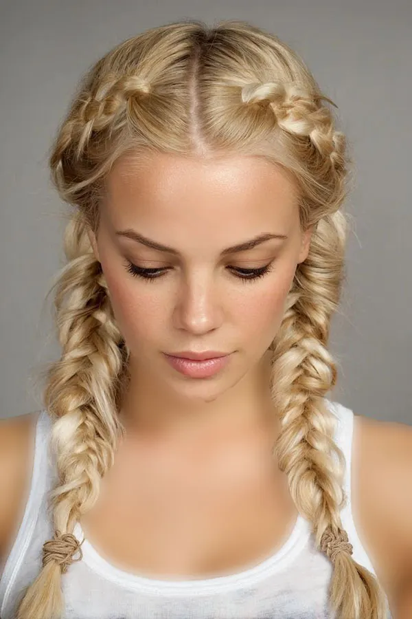 34 مدل بافت دو طرفه مو زنانه؛ مدل ترندی برای استایل روزمره و مهمانی! 24 Double sided hair weave 20