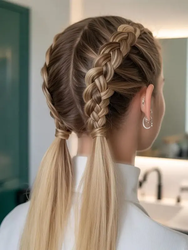 34 مدل بافت دو طرفه مو زنانه؛ مدل ترندی برای استایل روزمره و مهمانی! 23 Double sided hair weave 23