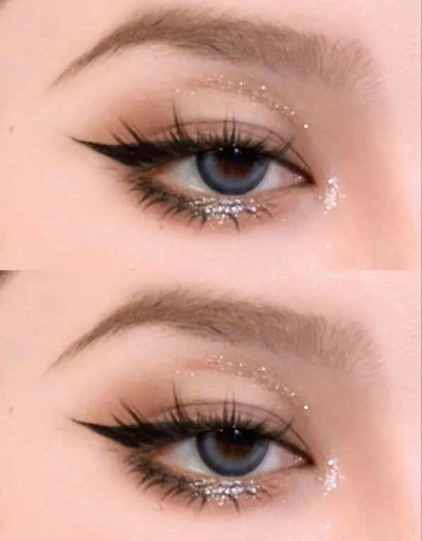 محبوب ترین مدل آرایش عروسکی چشم 1405؛ وقتی نگاهت کیوت میشود، نه مصنوعی! 22 Eye doll makeup 15
