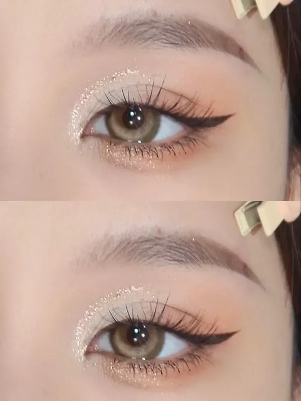 محبوب ترین مدل آرایش عروسکی چشم 1405؛ وقتی نگاهت کیوت میشود، نه مصنوعی! 24 Eye doll makeup 17