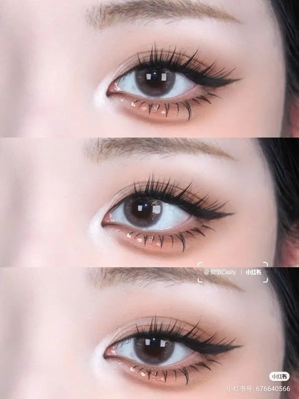 محبوب ترین مدل آرایش عروسکی چشم 1405؛ وقتی نگاهت کیوت میشود، نه مصنوعی! 15 Eye doll makeup 24