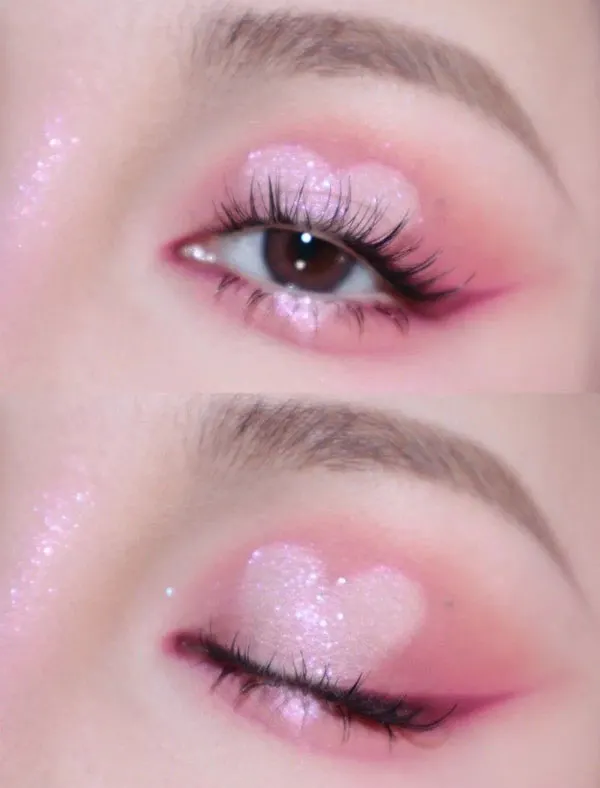محبوب ترین مدل آرایش عروسکی چشم 1405؛ وقتی نگاهت کیوت میشود، نه مصنوعی! 16 Eye doll makeup 25