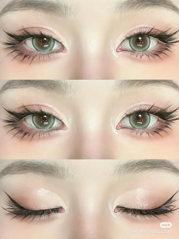 محبوب ترین مدل آرایش عروسکی چشم 1405؛ وقتی نگاهت کیوت میشود، نه مصنوعی! 9 Eye doll makeup 28