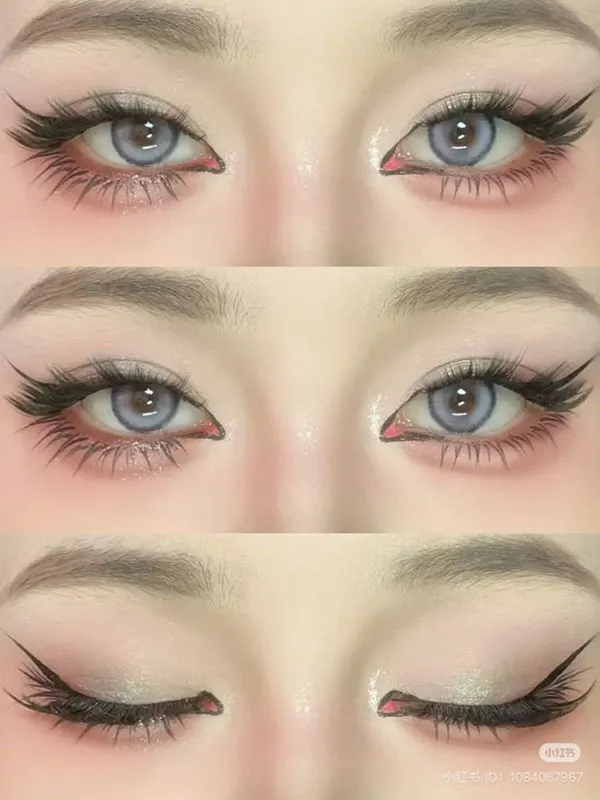 محبوب ترین مدل آرایش عروسکی چشم 1405؛ وقتی نگاهت کیوت میشود، نه مصنوعی! 5 Eye doll makeup 3