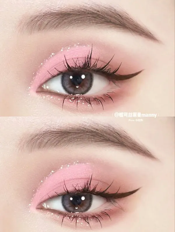 محبوب ترین مدل آرایش عروسکی چشم 1405؛ وقتی نگاهت کیوت میشود، نه مصنوعی! 8 Eye doll makeup 5