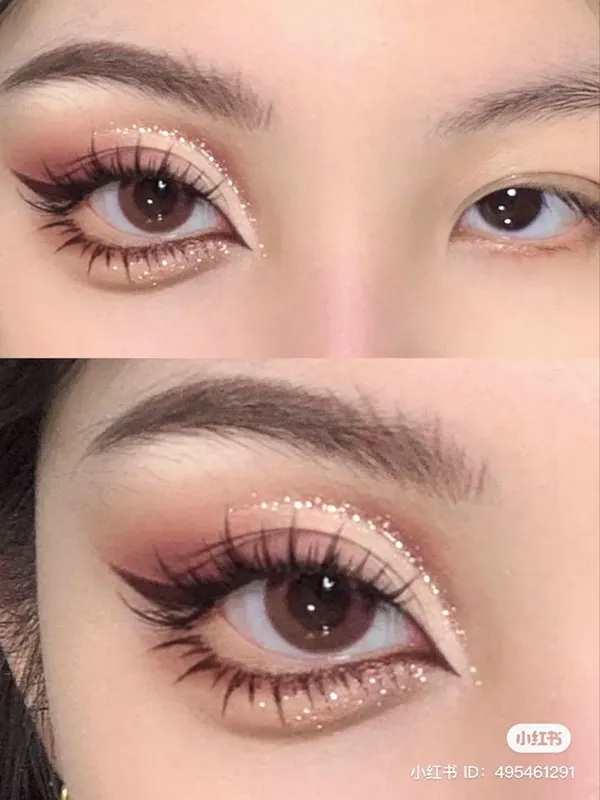 محبوب ترین مدل آرایش عروسکی چشم 1405؛ وقتی نگاهت کیوت میشود، نه مصنوعی! 12 Eye doll makeup 6