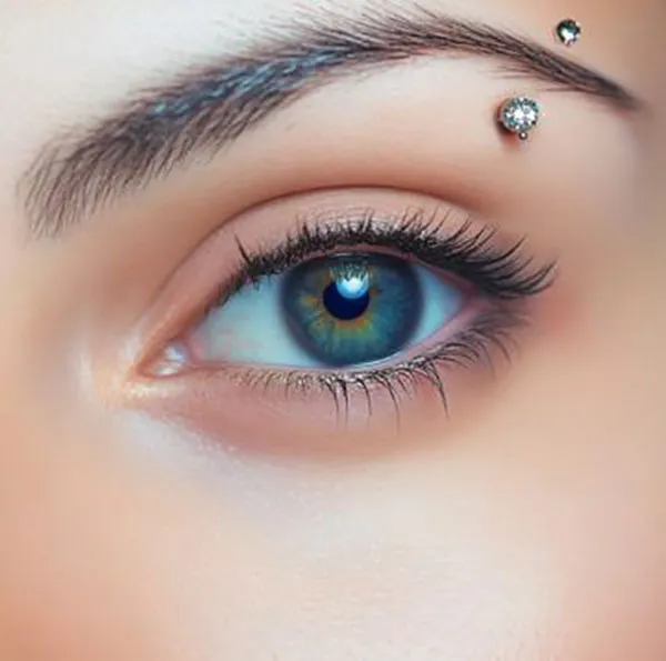 30 مدل پرسینگ ابرو خفن؛ تغییر کوچیکی که صورت رو خاصتر میکنه! 18 Eyebrow piercing 15