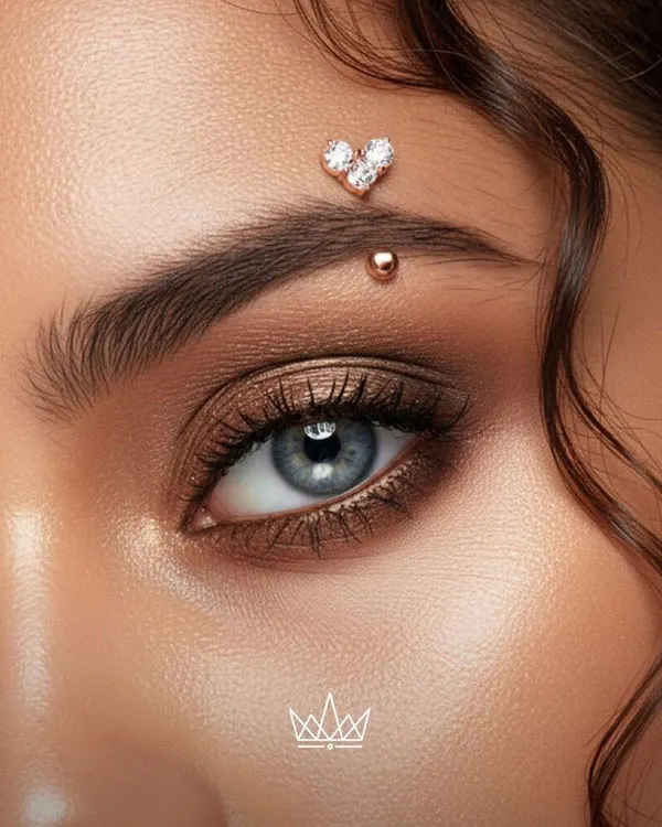 30 مدل پرسینگ ابرو خفن؛ تغییر کوچیکی که صورت رو خاصتر میکنه! 7 Eyebrow piercing 6
