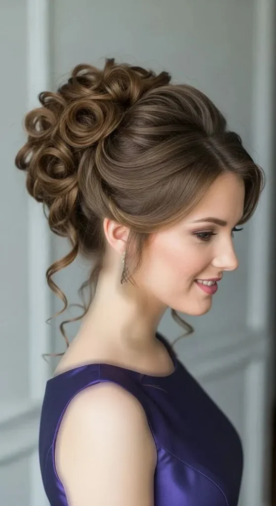 Girls chignon model for wedding 27