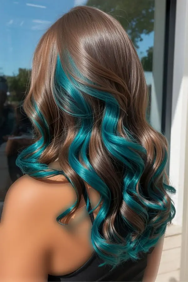 Girls hair color model 21