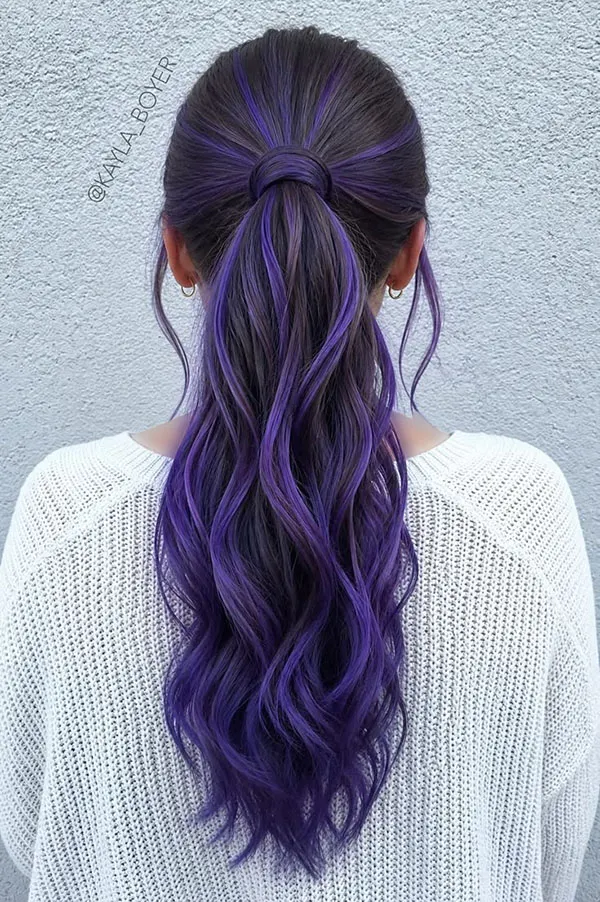 Girls hair color model 25