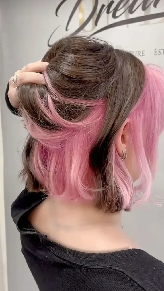 Girls hair color model 28