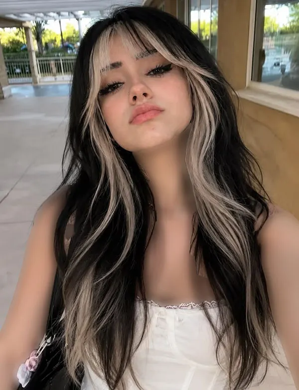 Girls hair color model 7