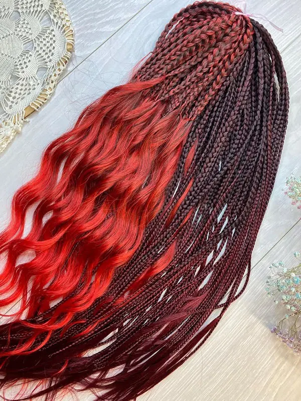 33 مدل بافت مو با موی اضافه رنگی که امسال همه عاشقش شدن! 24 Hair weave model with colored extra hair 17