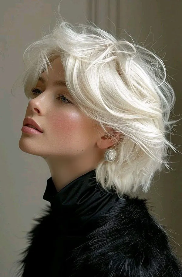 رنگ موی یخی روشن 2026؛ لوکسترین بلوند برای استایل مینیمال! 13 Light icy hair color 32