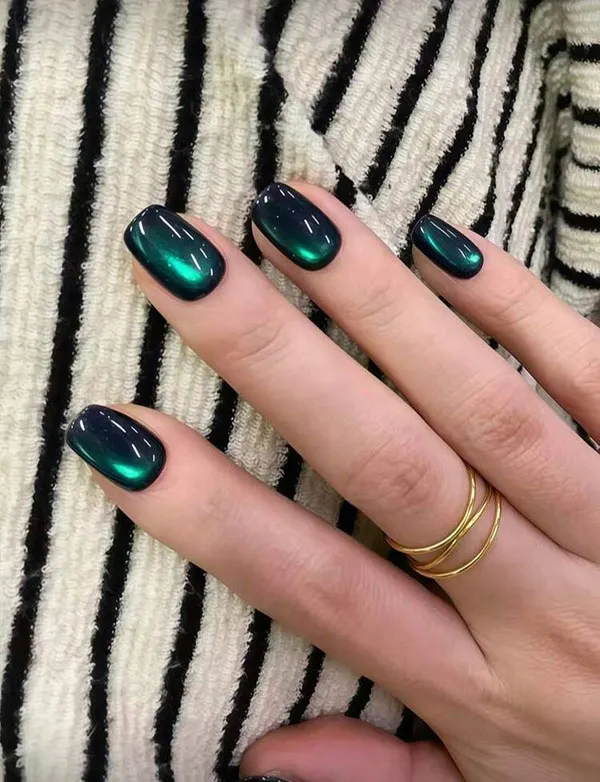طرح ناخن مگنتی جدید 2026؛ ترندی که دستها را لوکستر نشان میدهد! 24 Magnetic nail design 20