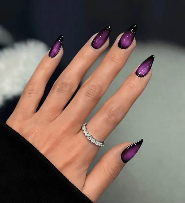 طرح ناخن مگنتی جدید 2026؛ ترندی که دستها را لوکستر نشان میدهد! 23 Magnetic nail design 22