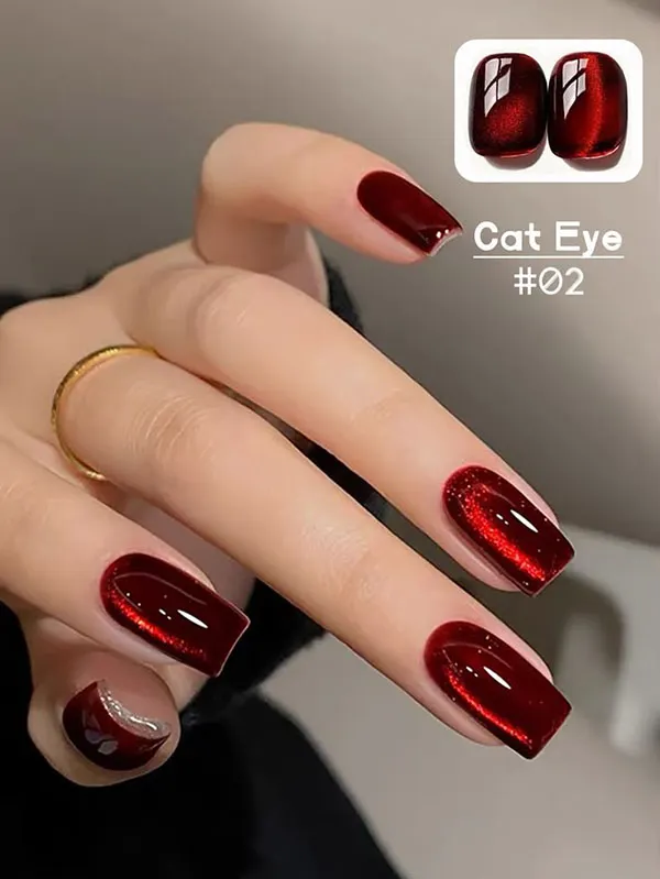 طرح ناخن مگنتی جدید 2026؛ ترندی که دستها را لوکستر نشان میدهد! 32 Magnetic nail design 30