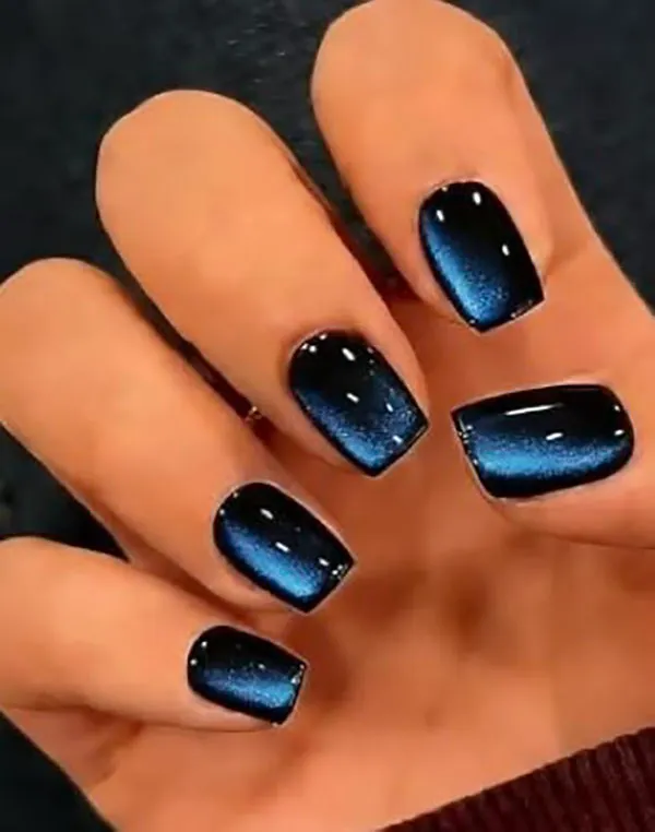 طرح ناخن مگنتی جدید 2026؛ ترندی که دستها را لوکستر نشان میدهد! 8 Magnetic nail design 7