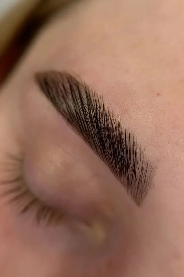 32 مدل کاشت ابرو طبیعی؛ انتخاب دخترهایی که از مداد ابرو خسته شدهاند! 6 Natural eyebrow implantation 3