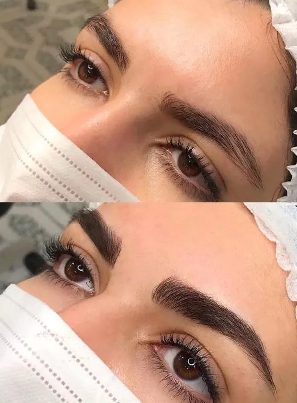 32 مدل کاشت ابرو طبیعی؛ انتخاب دخترهایی که از مداد ابرو خسته شدهاند! 12 Natural eyebrow implantation 8