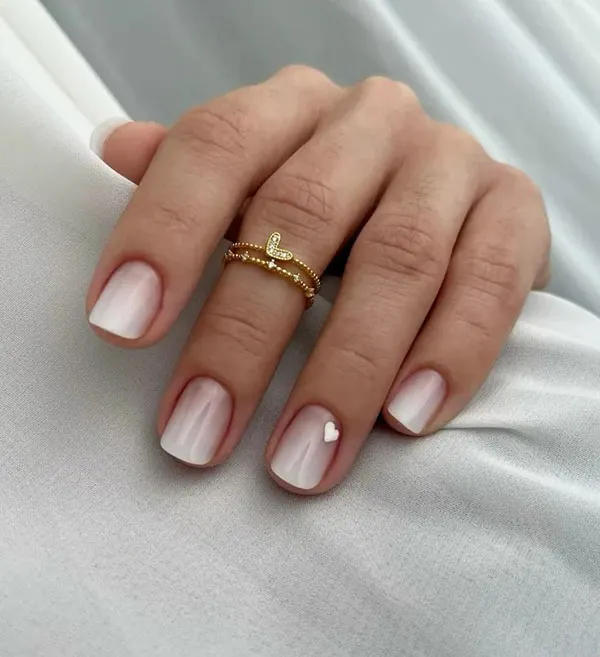 Natural gel nail design for girls 15