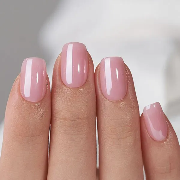 Natural gel nail design for girls 2