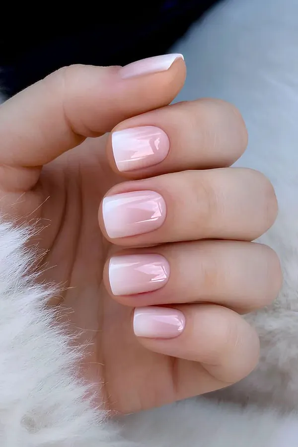 Natural gel nail design for girls 25