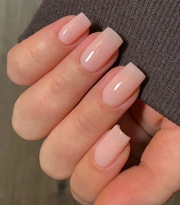 Natural gel nail design for girls 26