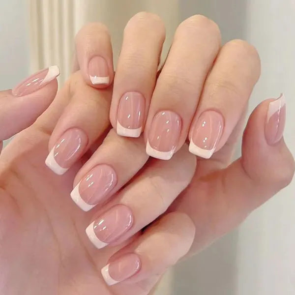 Natural gel nail design for girls 3