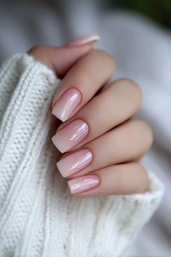 Natural gel nail design for girls 6