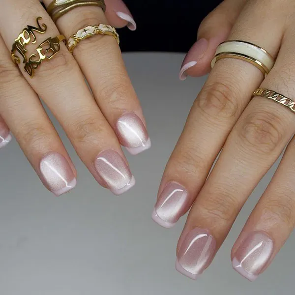Natural gel nail design for girls 9