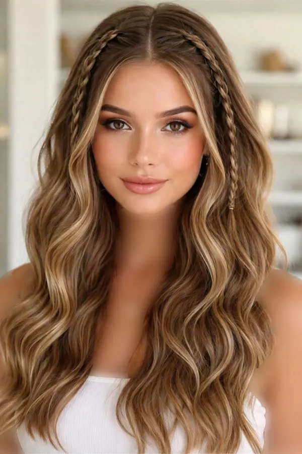 New hair weave model in front of the head 8