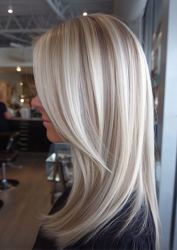 مدل رنگ مو هایلایت روشن جدید 2026؛ تغییر کوچکی که استایلتو متحول میکنه! 15 New light highlight hair color 11