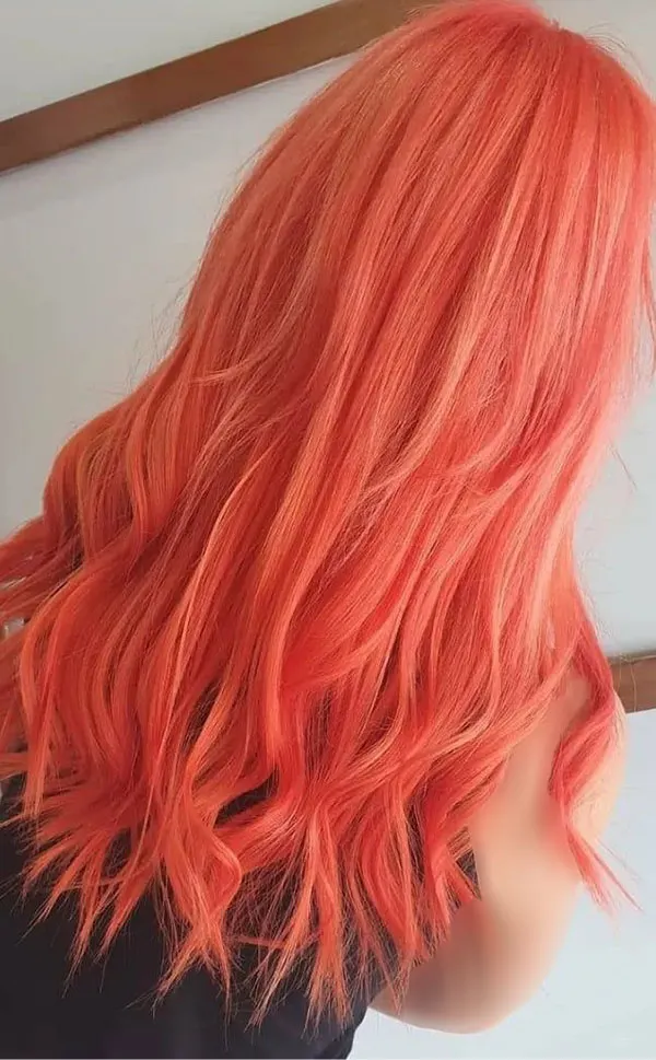 Peach hair color 10